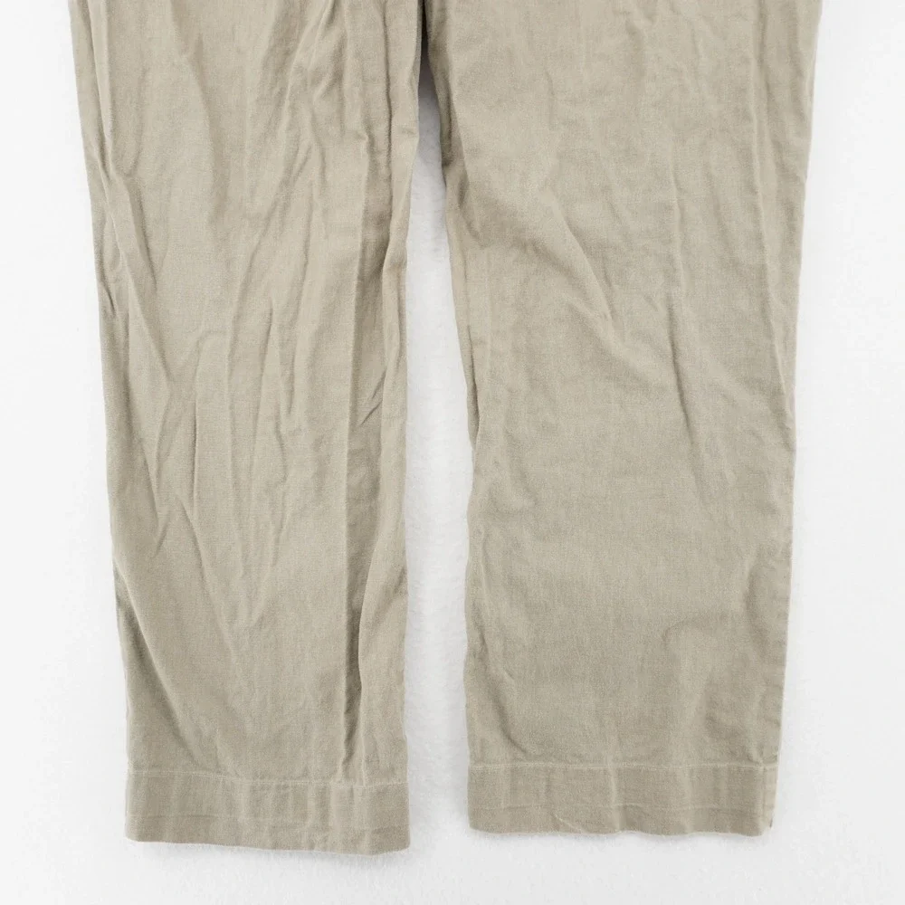 Cubavera Linen Blend Drawstring Pants Mens 36 Khaki Casual Resort